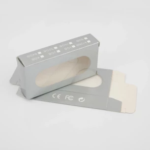 Kartoninė atminties kortelių dėžutė - sidabrinė