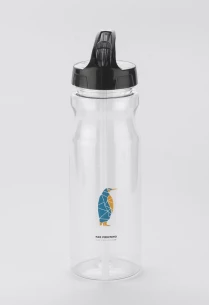 TRANCE butelis su šiaudeliais - Juodas