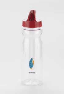 TRANCE butelis su šiaudeliais - Raudonas