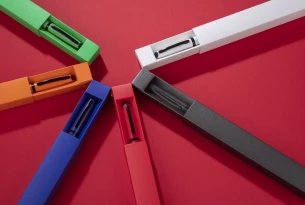 RIO rašiklis dėkle - mėlynas