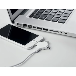 3-in-1 kabelio adapteris - LIGO KABELIS - baltas