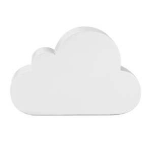 Antistresinis debesėlis - CLOUDY - baltas