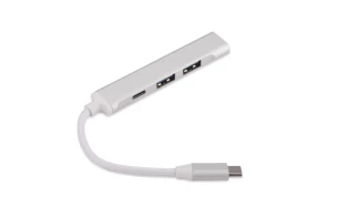 USB šakotuvas - ROSKO - Sidabrinis