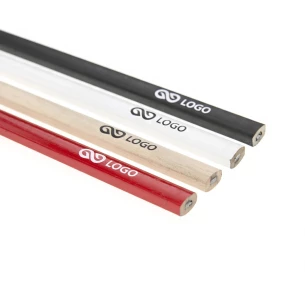 Dailidės pieštukas su logotipu - smėlio spalvos