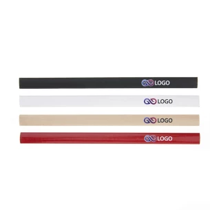 Dailidės pieštukas su logotipu - smėlio spalvos