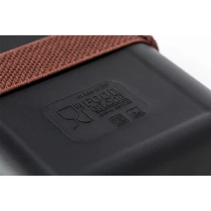 Pusryčių dėžutė 1 L, bambukinis dangtelis - Juoda