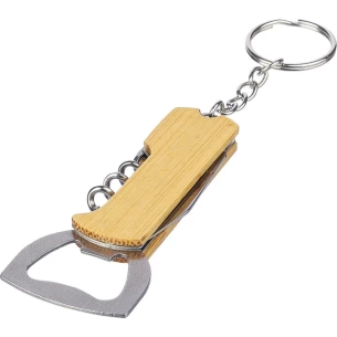 Bambuko raktų pakabukas 3 in 1 - rudas