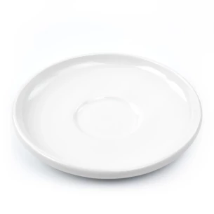 SIMPLE puodelis su lėkštele 220 ml - Baltas