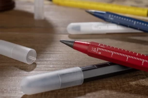 DRAWI amžinasis pieštukas su matuokliu – raudonas