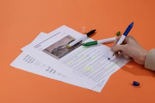 Rašiklis su žymekliu „FLUO“ – juodas