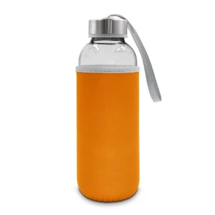 420 ml stiklinis butelis „Bob“ – oranžinis