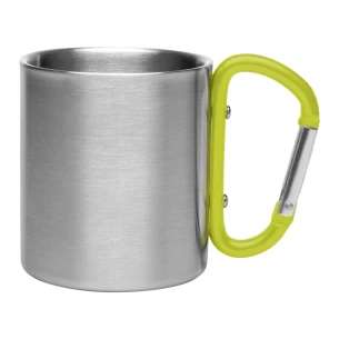 210 ml metalinis puodelis su karabinu „Easton“ – geltonas
