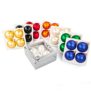 80 mm baublys - Sidabrinis