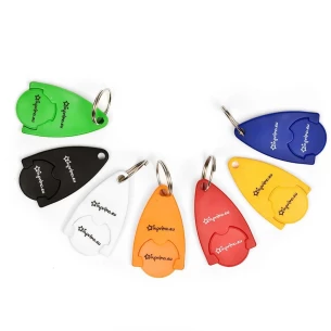 Krepšelio raktų pakabukas - oranžinis